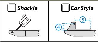 Our measurement forms require you to select wether or not your sail is connected by shackle or outhaul