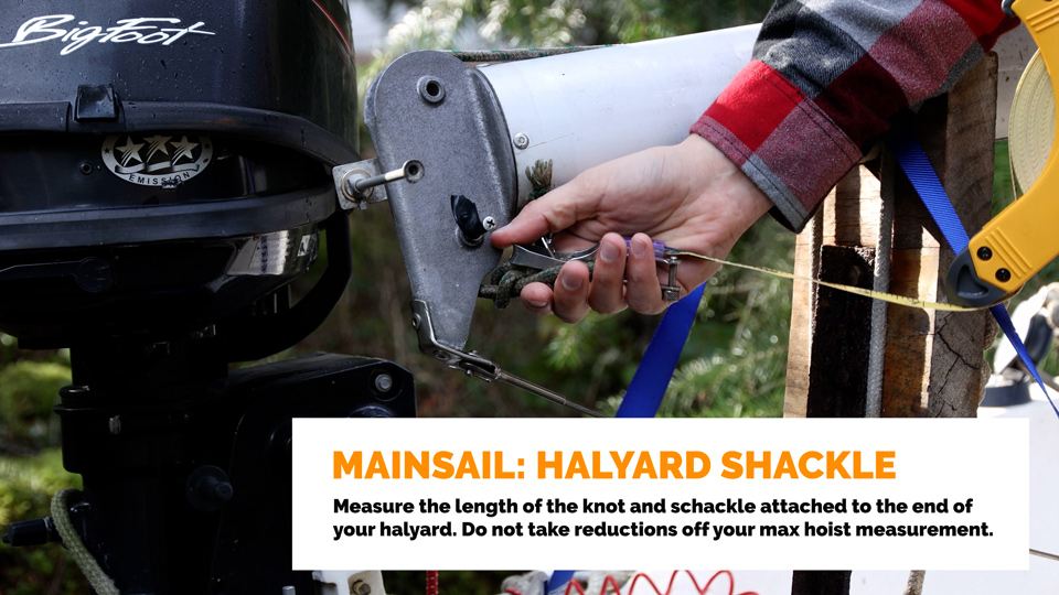 Mainsai: Halyard Shackel
