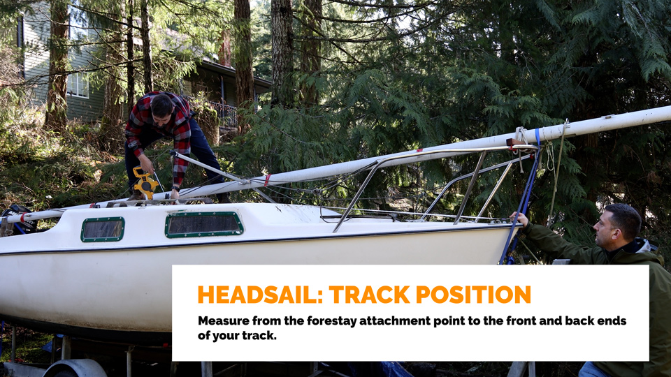 Headsail Track Position