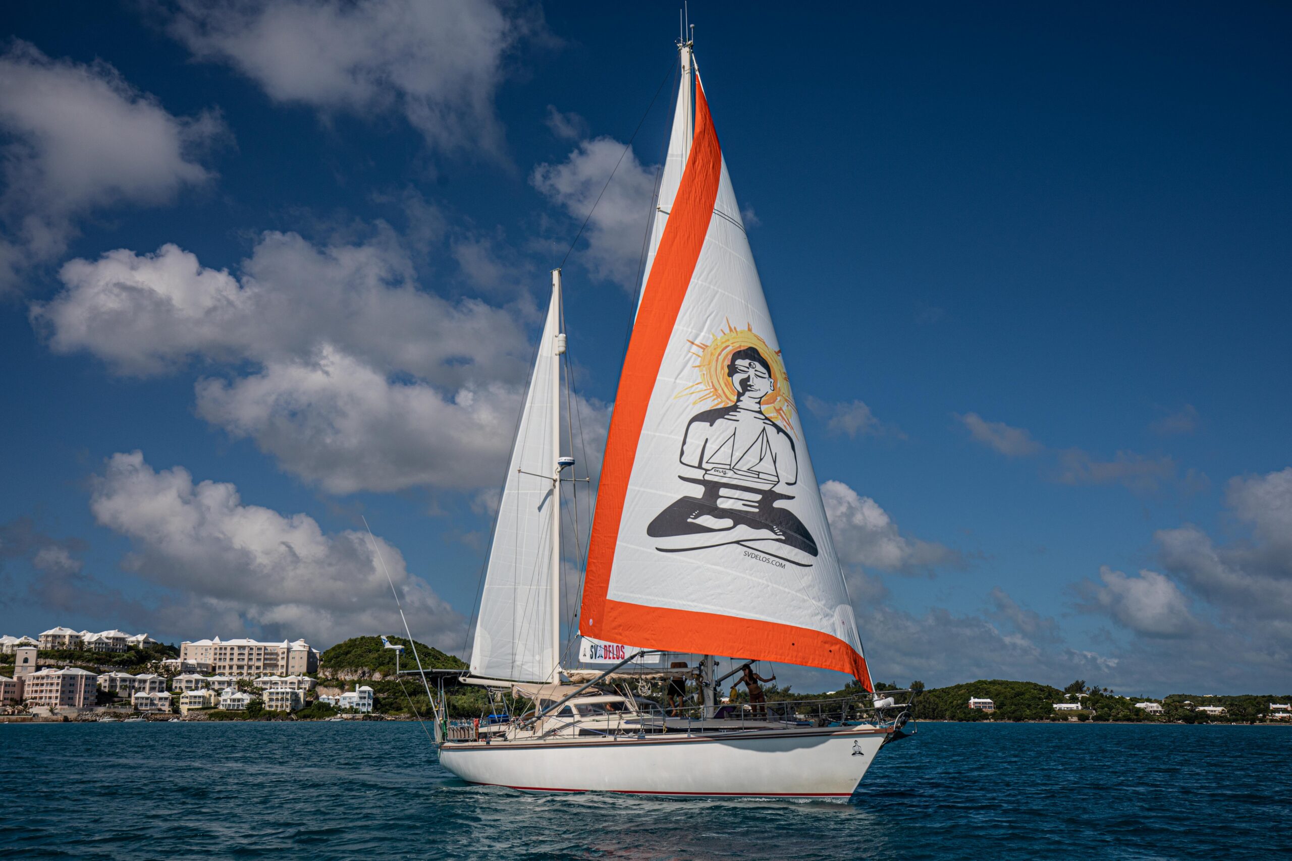 SV Delos Genoa by Precision Sails