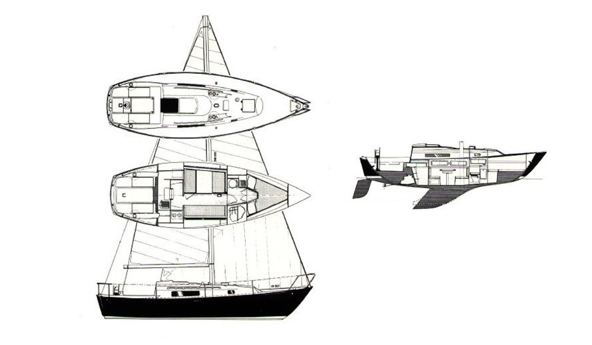 C&C30-Sail-Drawing