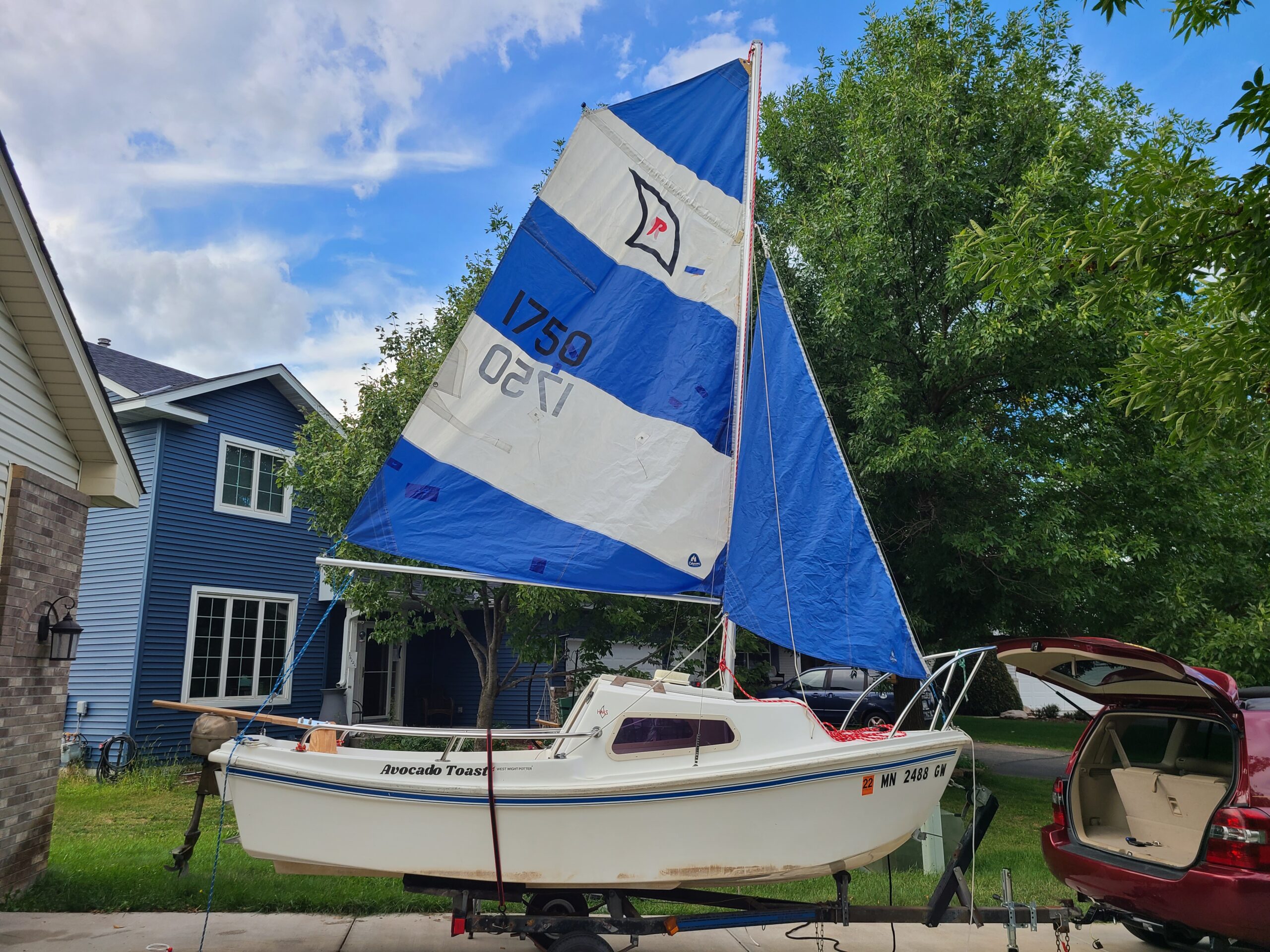 15 ft west wight potter sailboat