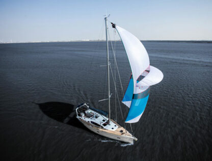 Self stabilizing downwind sail. Spinnaker with a wing. Oxley Bora via Precision Sails. Spinnaker alternative.