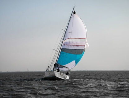 Self stabilizing downwind sail. Spinnaker with a wing. Oxley Bora via Precision Sails. Spinnaker alternative.