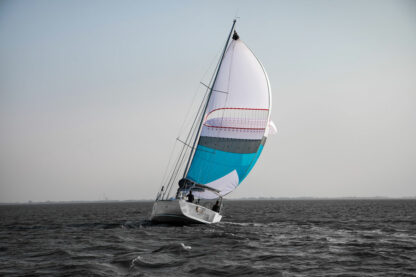 Self stabilizing downwind sail. Spinnaker with a wing. Oxley Bora via Precision Sails. Spinnaker alternative.