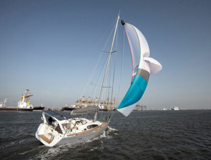 Self stabilizing downwind sail. Spinnaker with a wing. Oxley Bora via Precision Sails. Spinnaker alternative.