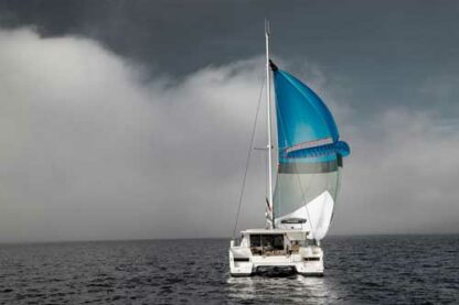 Symmetrical Self stabilizing downwind sail. Spinnaker with a wing. Oxley Lavante via Precision Sails. Symmetrical Spinnaker alternative.