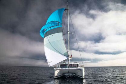 Symmetrical Self stabilizing downwind sail. Spinnaker with a wing. Oxley Lavante via Precision Sails. Symmetrical Spinnaker alternative.