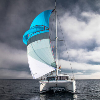 Symmetrical Self stabilizing downwind sail. Spinnaker with a wing. Oxley Lavante via Precision Sails. Symmetrical Spinnaker alternative.