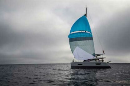 Symmetrical Self stabilizing downwind sail. Spinnaker with a wing. Oxley Lavante via Precision Sails. Symmetrical Spinnaker alternative.