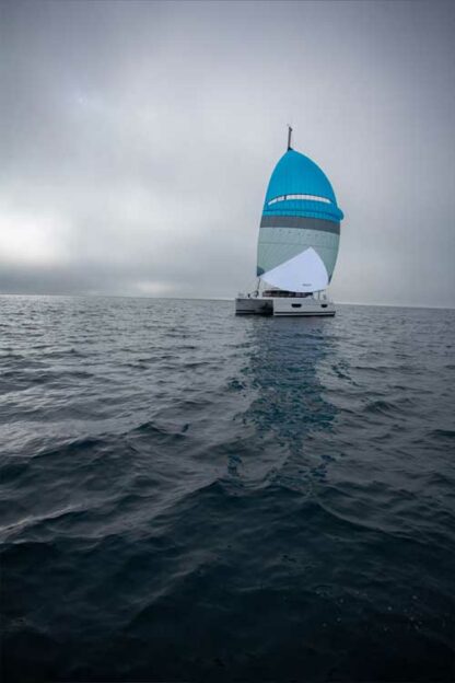 Symmetrical Self stabilizing downwind sail. Spinnaker with a wing. Oxley Lavante via Precision Sails. Symmetrical Spinnaker alternative.